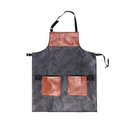 Kng 2 Pocket Waterproof Vinyl BBQ Apron 2713CHARSAVA